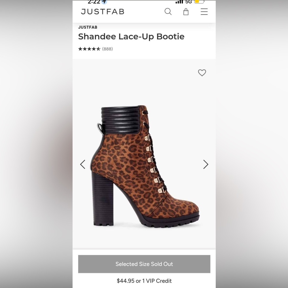 Just Fab Laced Up Boots